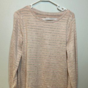 Ana Pink and Gray Long sleeve with Bows on wrists